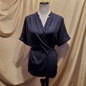 Gibson Latimer Wrap Blouse SZ SM